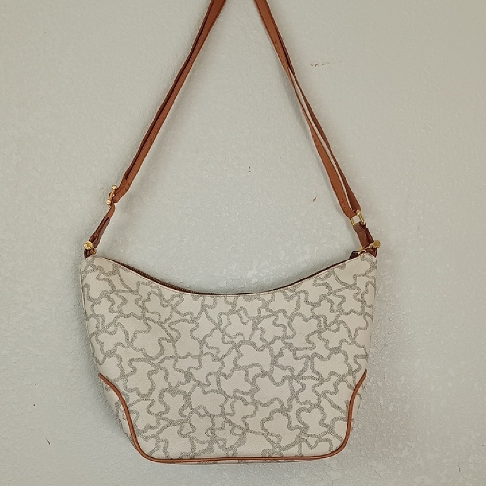Tous Beige and Brown Shoulder Bag - Picture 12 of 16